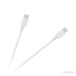 Kabel USB typu C - USB typu C 100 cm biały
