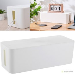 AG381B Organizer na kable listwy biały