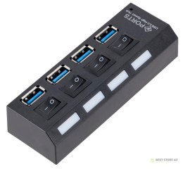 AK244B Hub usb 3.0 4 porty b/z