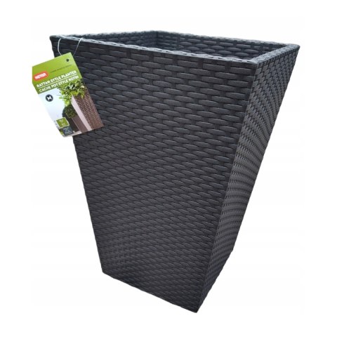 Donica prostokątna MEDIUM RATTAN PLANTER 55,4L anthracite