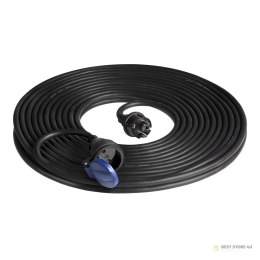 Przedłużacz warsztatowy bryzgoszczelny IP44, 1x2P+Z 20m,kabel gumowy olejoodporny H07RN-F 3x1,5mm?, 230VAC/16A