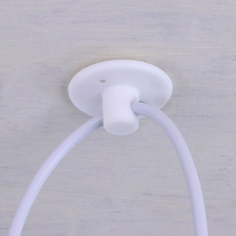 ZD74B Lampa sufitowa 6 ramion biała