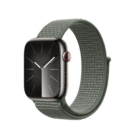 Crong Nylon - Pasek sportowy do Apple Watch 44/45/46/49 mm (Military Green)