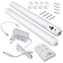 Podszafkowa lampa LED Maclean, liniowa, zestaw 2 moduły z pilotem i zasilaczem, max 4 moduły na jednym zasilaczu, MCE245