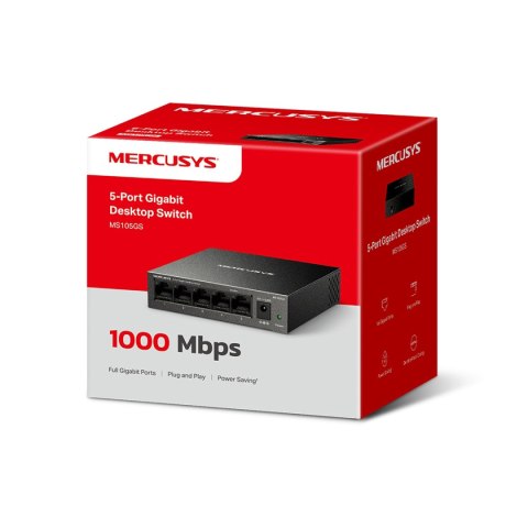 SWITCH MS105GS, 5 portów RJ45 10/100/1000 Mbps / MERCUSYS