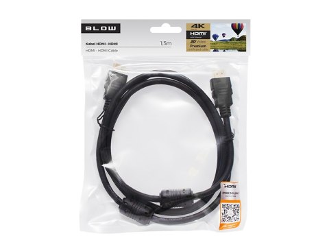 HDMI-HDMI připojení 1,5M 4K + filtry