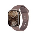 Crong Liquid - Pasek do Apple Watch 44/45/46/49 mm (brązowy)