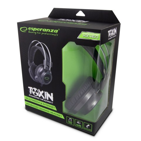 EGH460 Esperanza słuchawki z mikrofonem gaming toxin