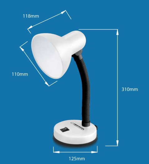 ELD109R Esperanza lampka biurkowa e27 vega czerwona