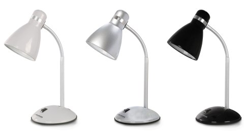 ELD113S Esperanza lampka biurkowa e27 alkes srebrna