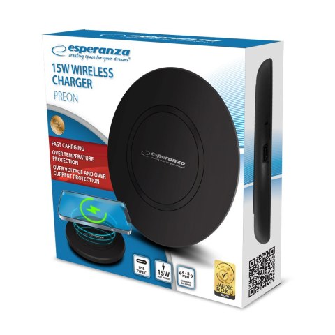 EZC102 Ładowarka bezprzewodowa 15w preon