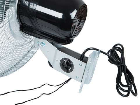 Nástěnný ventilátor 50cm 220w stříbrný