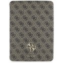 Guess Magnetic 4G Big Logo - Etui iPad Air 11" M3 (2025) / iPad Air 11" M2 (2024) (brązowy)