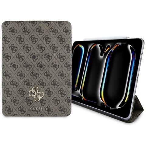 Guess Magnetic 4G Big Logo - Etui iPad Pro 11" M4 (2024) (brązowy)