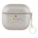 Guess Metallic Script Charm - Etui AirPods 4 (złoty)