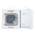 Guess Silicone 4G Charm - Etui AirPods 4 (czarny)