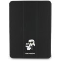 Karl Lagerfeld Book Cover Saffiano Magnetic Karl & Choupette - Etui iPad Air 11" M3 (2025) / iPad Air 11" M2 (2024) (czarny)