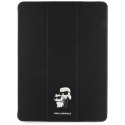 Karl Lagerfeld Book Cover Saffiano Magnetic Karl & Choupette - Etui iPad Air 13" M3 (2025) / iPad Air 13" M2 (2024) (czarny)