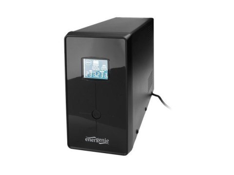 EnerGenie UPS z USB i wyświetlaczem LCD, czarny 1200 VA, 720 W