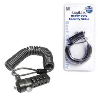 Logilink NBS004, zamek kablowy do notebooka, czarny Logilink