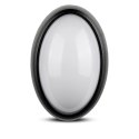 Plafon 12W LED V-TAC Owal Czarna IP54 VT-8010-B 3000K 840lm