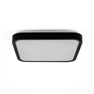 Plafon V-TAC 36W LED Kwadrat 42x42cm Natynkowy Pilot Czujnik Ruchu IP44 Czarny VT-8630S 4000K 3820lm