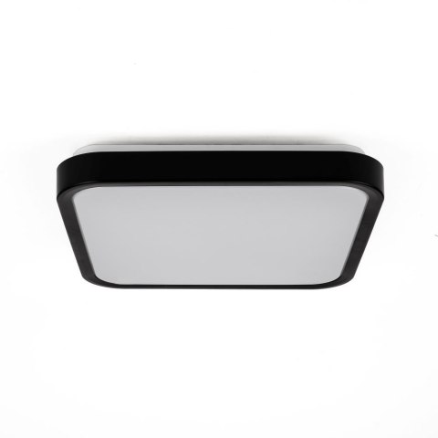 Plafon V-TAC 36W LED Kwadrat 42x42cm Natynkowy Pilot Czujnik Ruchu IP44 Czarny VT-8630S 4000K 3820lm