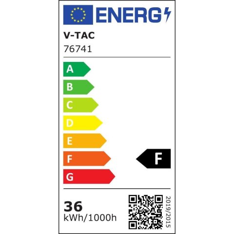 Plafon V-TAC 36W LED Kwadrat 42x42cm Natynkowy Pilot Czujnik Ruchu IP44 Czarny VT-8630S 4000K 3820lm