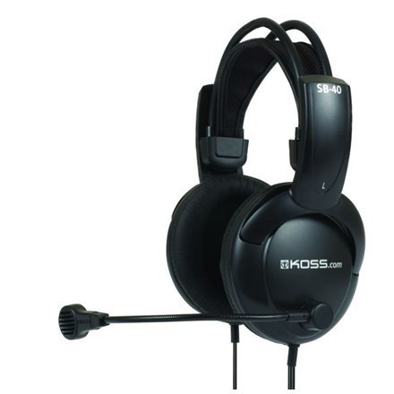 Koss Headphones SB40 Headband/On-Ear, 3.5mm (1/8 inch), Microphone, Black,