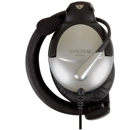 Koss Headphones SB45 Wired, On-Ear, Microphone, 3.5 mm, Noice canceling, Silver/Black
