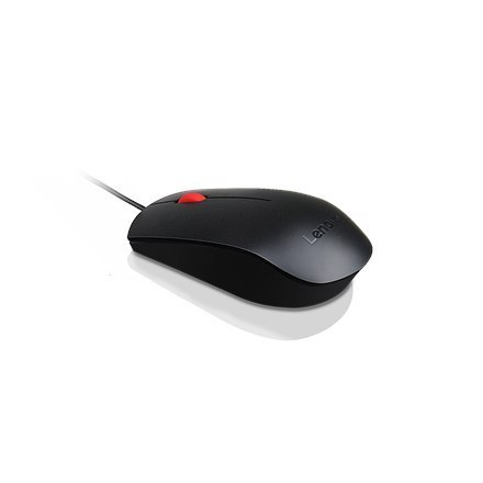 Lenovo Essential USB Wired Mouse, 1600 DPI, 1,8 m, 3 przyciski, czarna Lenovo