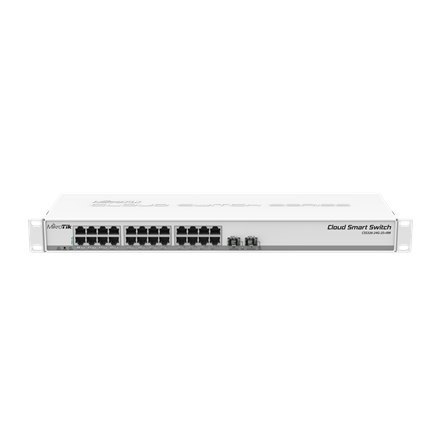MikroTik Cloud Smart Switch CSS326-24G-2S+RM Managed L2, do montażu w szafie, ilość portów 1 Gbps (RJ-45) 24, ilość portów SFP+