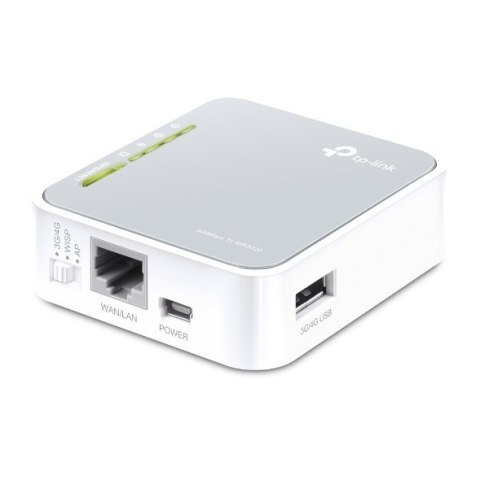 Router TP-LINK 4G LTE TL-MR3020 802.11n, 300 Mbit/s, 10/100 Mbit/s, 3 porty Ethernet LAN (RJ-45), typ anteny 2xodłączane anteny,