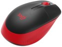 Logitech Full Size Mouse M190 Wireless, czerwona, USB