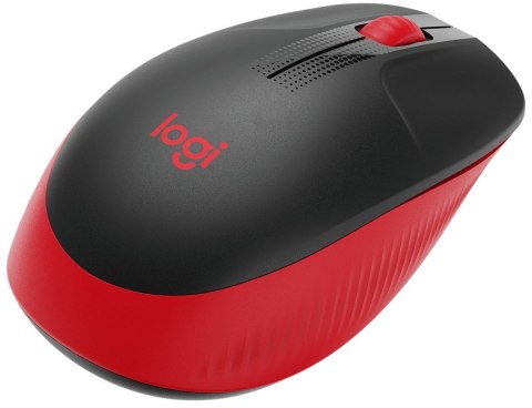 Logitech Full Size Mouse M190 Wireless, czerwona, USB