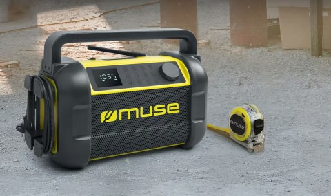 Muse | M-928 BTY | Głośnik radiowy | Wodoodporny | Bluetooth | Czarny/Żółty | Połączenie bezprzewodowe