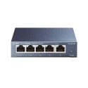 Switch TP-LINK TL-SG105 Unmanaged, Desktop, 1 Gbps (RJ-45) ilość portów 5, Typ zasilania zewnętrzny