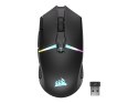 Corsair | Mysz dla graczy | NIGHTSABRE RGB | Bezprzewodowa | Bluetooth, 2,4 GHz | Czarna