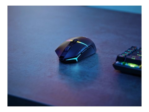 Corsair | Mysz dla graczy | NIGHTSABRE RGB | Bezprzewodowa | Bluetooth, 2,4 GHz | Czarna