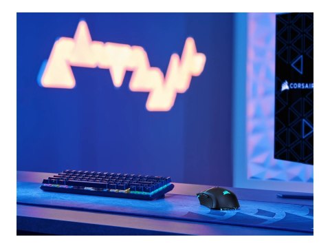 Corsair | Mysz dla graczy | NIGHTSABRE RGB | Bezprzewodowa | Bluetooth, 2,4 GHz | Czarna