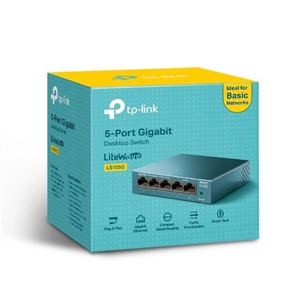 TP-LINK | Przełącznik sieciowy Desktop | LS105G | Niezarządzalny | Desktop | Ilość portów 1 Gb/s (RJ-45) | Ilość portów SFP | Il