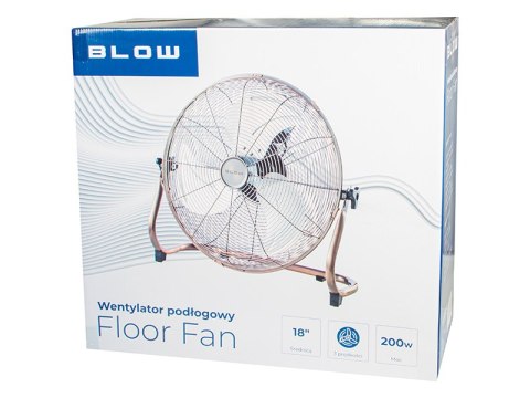 Wentylator podłogowy 18"/45cm 200w cyrkulator miedziany