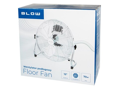 Stropní ventilátor 12"/30 cm 70W Stříbrný cirkulační oběh