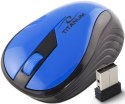 TM114B Mysz bezprzewodowa 2.4GHz 3D optyczna USB Rainbow niebieska
