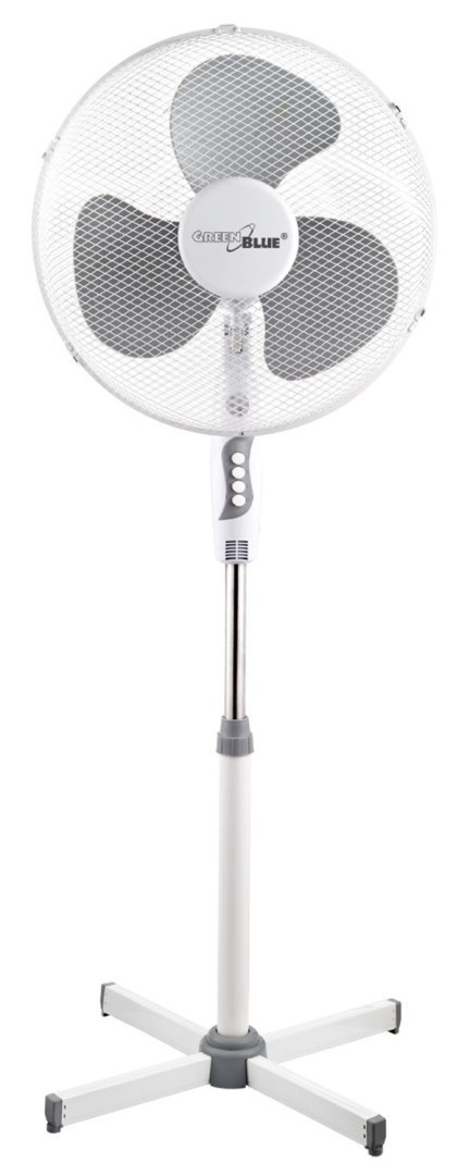 Wentylator podłogowy GreenBlue,40W, z 3 poziomami siły nawiewu, 1.20 m wysokości, 1,5m przewód, GB560 wersja UK
