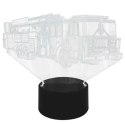 ZD98A Lampka nocna straż pożarna 3d led