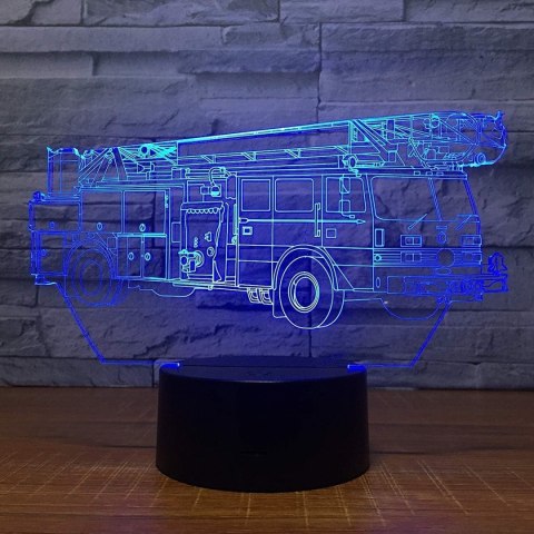 ZD98A Lampka nocna straż pożarna 3d led