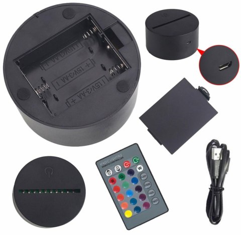 ZD98D Lampka nocna samolot 3d led