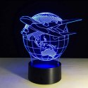 ZD98D Lampka nocna samolot 3d led