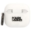 Karl Lagerfeld 3D Silicone NFT - Etui AirPods 4 (biały)